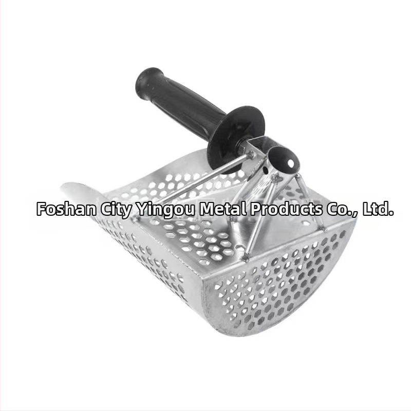 Nerūdijančio plieno paplūdimių kastuvas aukso paieškoms ir lobyno medžioklei su išplėtimo kotu, modelis 95