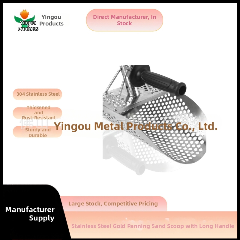 Nerūdijančio plieno paplūdimių kastuvas aukso paieškoms ir lobyno medžioklei su išplėtimo kotu, modelis 95