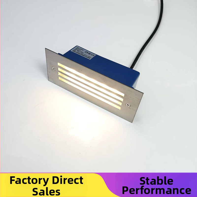 LED осветление за стъпала, външно водоустойчиво вградно, модел 2245, 220V вход, 10 LED, 110 lm, IP55