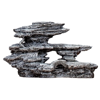 Διάκοσμος ενυδρείου: μίνι ροκερία διακοσμητικό σετ με πέτρινο καταφύγιο για μικροτοπίο