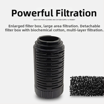 Garix Mini akvārija filtrs — iebūvēts kluss filtrēšanas kameras un skābekļa sūknis, trīs vienā; plastmasas korpuss, 0,16 kg