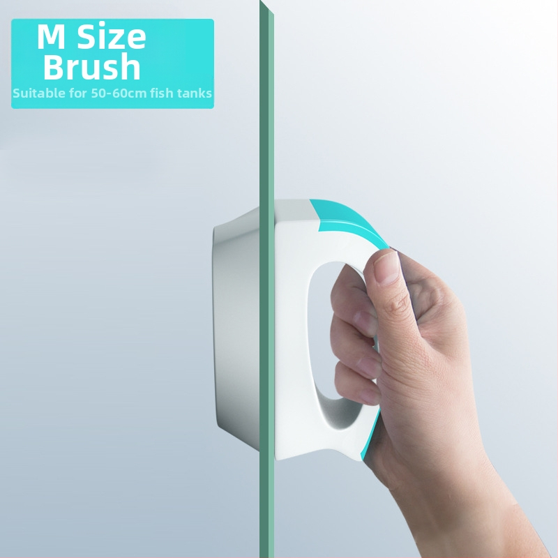 Magnētiskā plastmasas akvārija birste, divpusēja stikla tīrīšana, svars 100–600 g