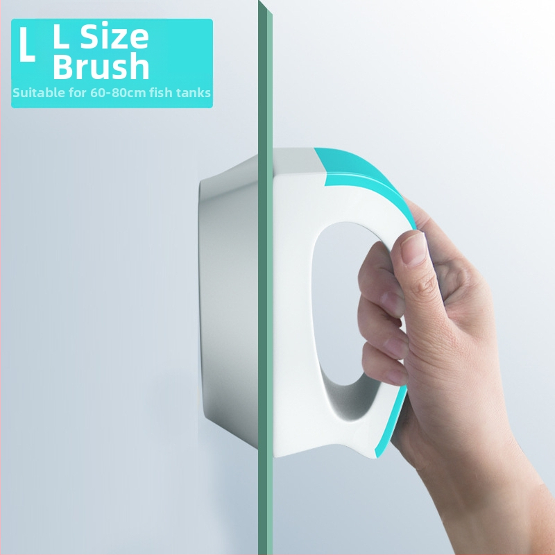 Magnētiskā plastmasas akvārija birste, divpusēja stikla tīrīšana, svars 100–600 g