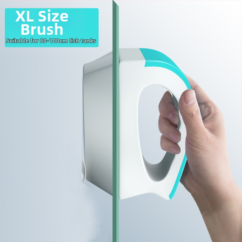 Magnētiskā plastmasas akvārija birste, divpusēja stikla tīrīšana, svars 100–600 g