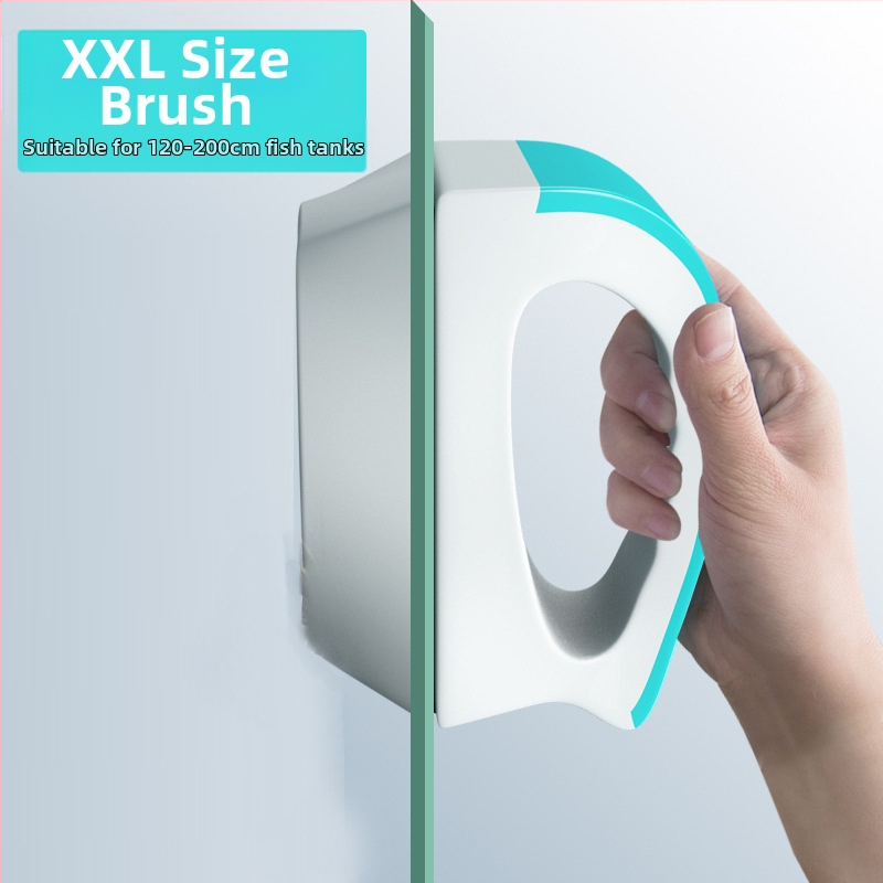 Magnētiskā plastmasas akvārija birste, divpusēja stikla tīrīšana, svars 100–600 g