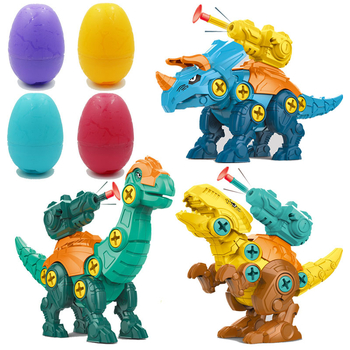 Dinozaura ola – izjaukšana un salikšana ar šaušanas kanonu – izglītojoša DIY spēle, plastmasa; zīmols Same Flower; izcelsme Chenghai; vecums 4–6 gadi