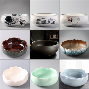 Keraminė gėlių vaza ant grindų – paprastas stilius, namų sodo naudojimui