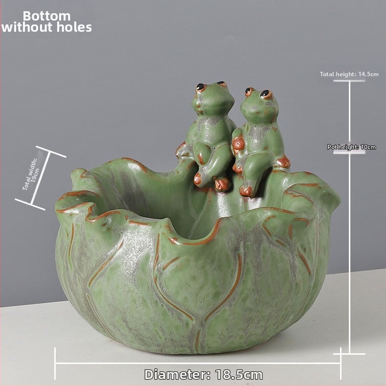 Keraminė gėlių vaza ant grindų – paprastas stilius, namų sodo naudojimui