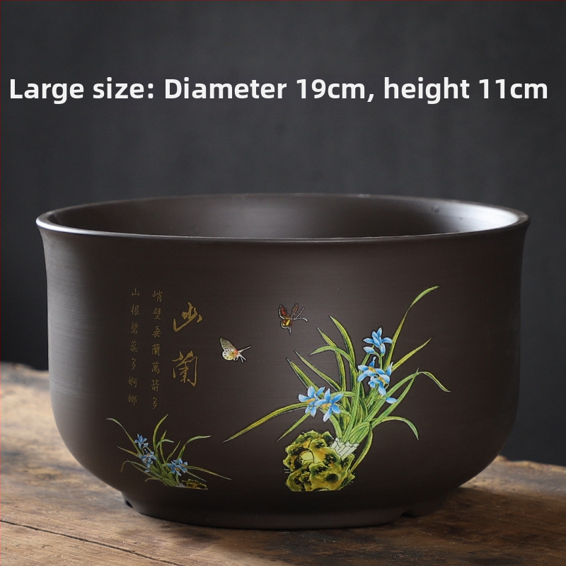 Keraminė gėlių vaza ant grindų – paprastas stilius, namų sodo naudojimui