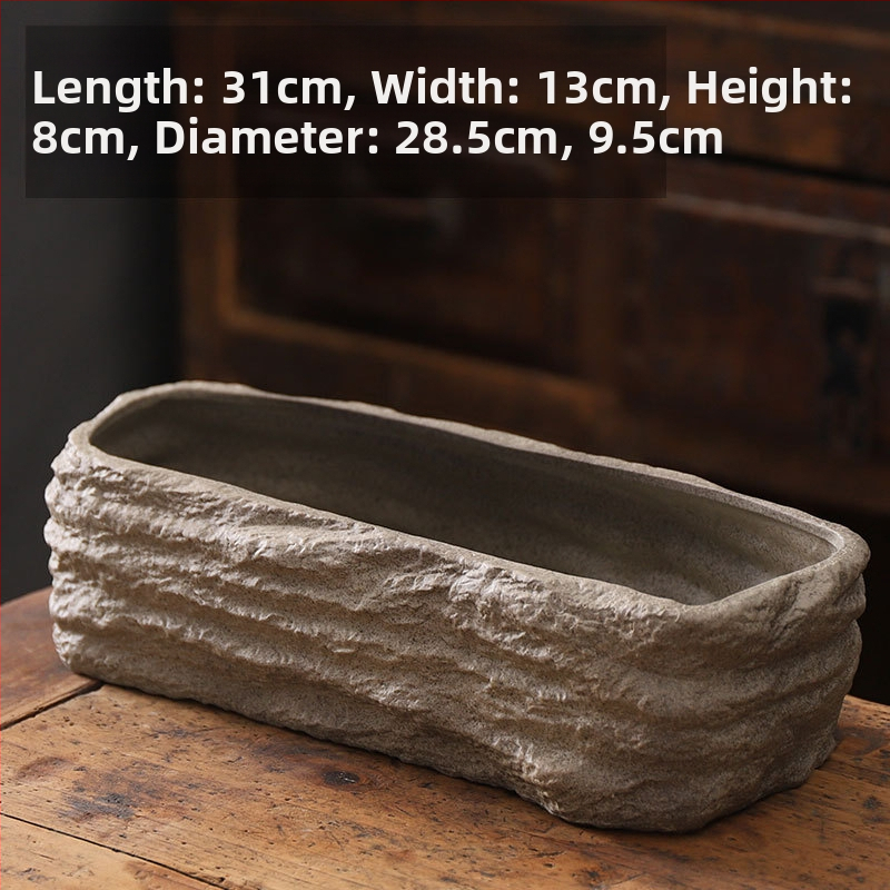 Keraminė gėlių vaza ant grindų – paprastas stilius, namų sodo naudojimui