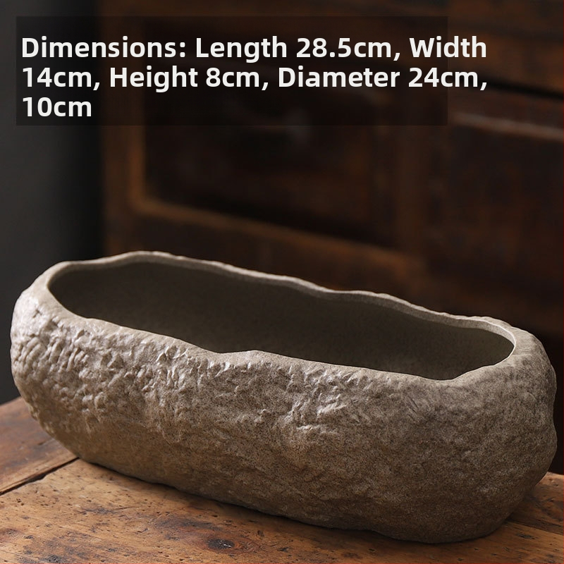 Keraminė gėlių vaza ant grindų – paprastas stilius, namų sodo naudojimui