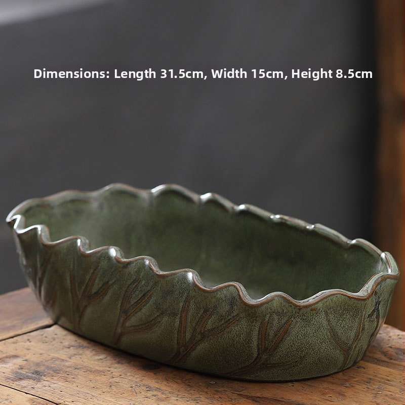 Keraminė gėlių vaza ant grindų – paprastas stilius, namų sodo naudojimui