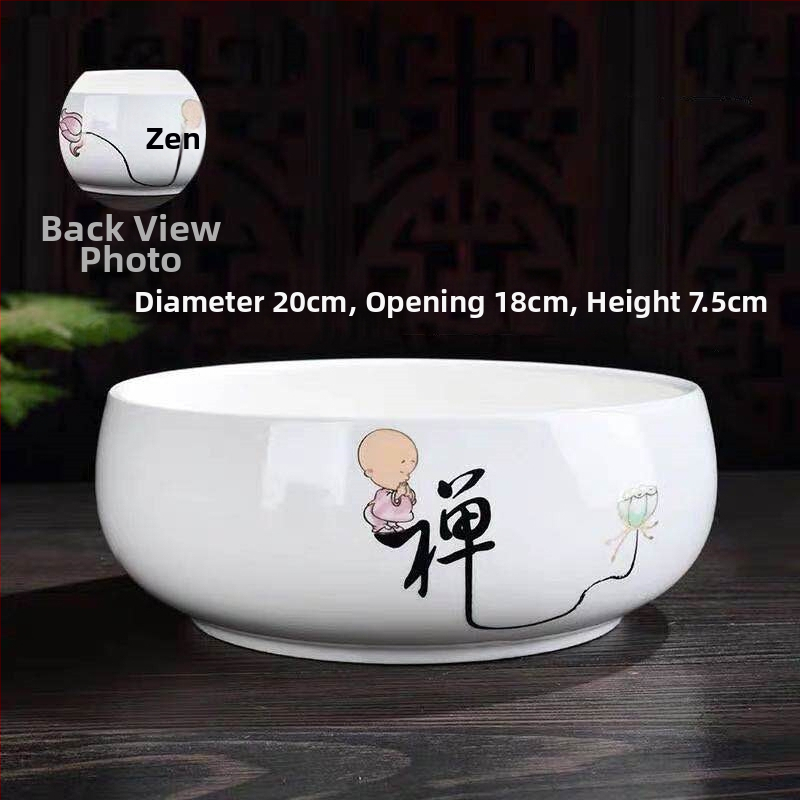 Keraminė gėlių vaza ant grindų – paprastas stilius, namų sodo naudojimui