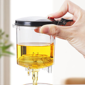 Εσωτερικό δοχείο τσαγιέρας με φίλτρο, πλαστικό, χωρητικότητα έως 500 ml, χειροποίητο, στυλ ελαφριάς πολυτέλειας