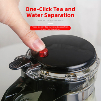 Εσωτερικό δοχείο τσαγιέρας με φίλτρο, πλαστικό, χωρητικότητα έως 500 ml, χειροποίητο, στυλ ελαφριάς πολυτέλειας