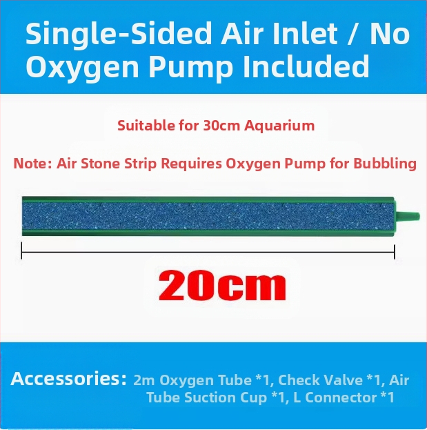 XMZZ506 Akvārija skābekļa burbuļu josla ar gaisa sūcēju, burbuļu akmeni un nano gāzes plāksni