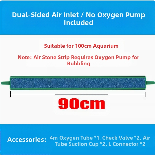 XMZZ506 Akvārija skābekļa burbuļu josla ar gaisa sūcēju, burbuļu akmeni un nano gāzes plāksni