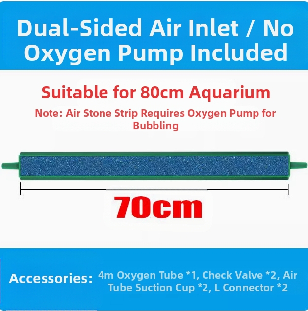 XMZZ506 Akvārija skābekļa burbuļu josla ar gaisa sūcēju, burbuļu akmeni un nano gāzes plāksni