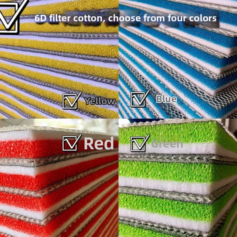 Аквариум филтър памук - без лепило, миещ се, висока плътност за пречистване, 8D филтър памук