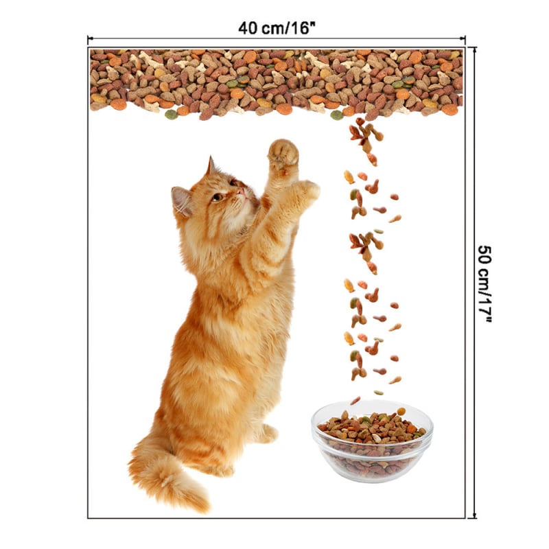 Macska falikép matrica - PVC, vízálló, öntapadós és eltávolítható - Tűzálló, antistatikus, molyok elleni, szennyeződés elleni - Nappali, hálószoba, dolgozószoba, előszoba - Modell K-S5