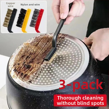 Комплект от 3 броя четки за почистване на газова печка, найлонови власинки, за почистване на кухненския аспиратор