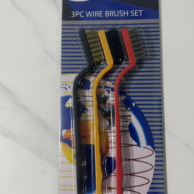 Комплект от 3 броя четки за почистване на газова печка, найлонови власинки, за почистване на кухненския аспиратор