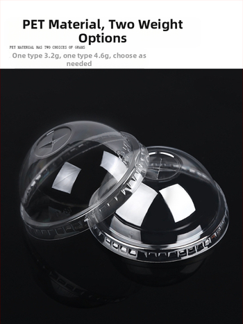 Пластмасов капак за млечен чай, полусферичен, инжекционно формован, удебелен, изпъкнал връх