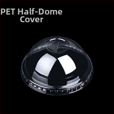 Пластмасов капак за млечен чай, полусферичен, инжекционно формован, удебелен, изпъкнал връх