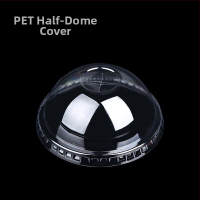 Пластмасов капак за млечен чай, полусферичен, инжекционно формован, удебелен, изпъкнал връх