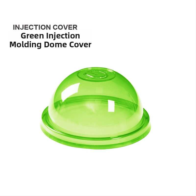 Пластмасов капак за млечен чай, полусферичен, инжекционно формован, удебелен, изпъкнал връх