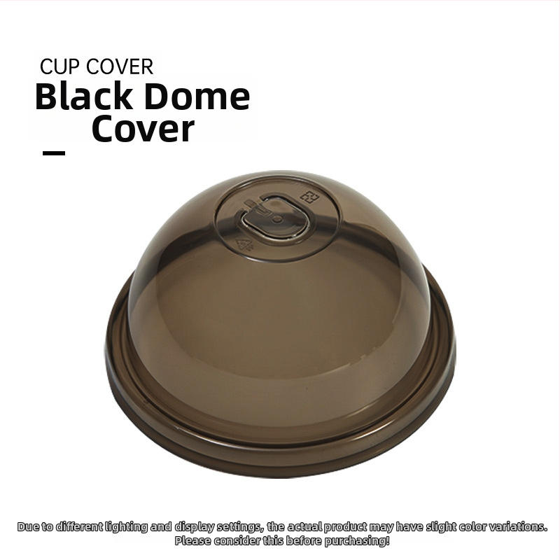 Пластмасов капак за млечен чай, полусферичен, инжекционно формован, удебелен, изпъкнал връх