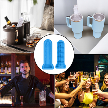 Szilikon jégkészítő forma fedéllel, automata zárás, könnyű demoldás, nyomtatott logó, licencelhető magáncímke