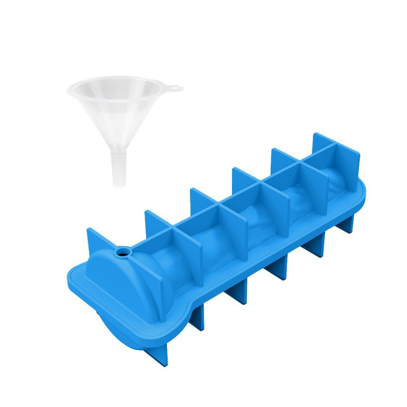 Szilikon jégkészítő forma fedéllel, automata zárás, könnyű demoldás, nyomtatott logó, licencelhető magáncímke