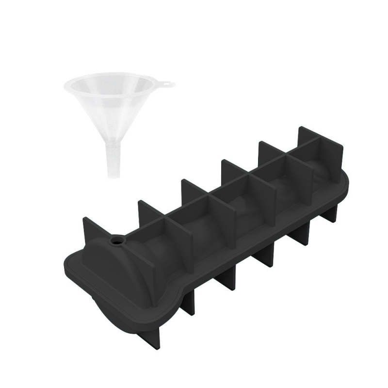 Szilikon jégkészítő forma fedéllel, automata zárás, könnyű demoldás, nyomtatott logó, licencelhető magáncímke