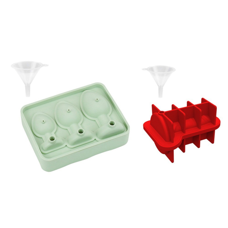 Szilikon jégkészítő forma fedéllel, automata zárás, könnyű demoldás, nyomtatott logó, licencelhető magáncímke