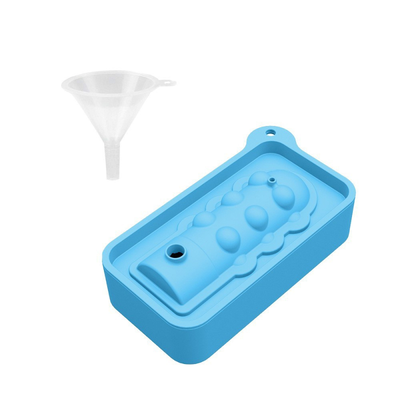 Szilikon jégkészítő forma fedéllel, automata zárás, könnyű demoldás, nyomtatott logó, licencelhető magáncímke