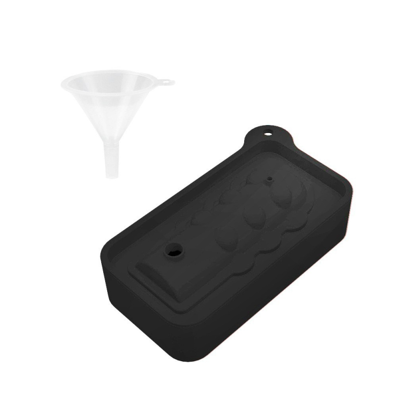 Szilikon jégkészítő forma fedéllel, automata zárás, könnyű demoldás, nyomtatott logó, licencelhető magáncímke