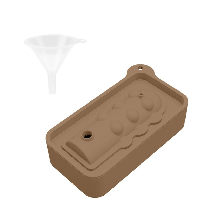 Szilikon jégkészítő forma fedéllel, automata zárás, könnyű demoldás, nyomtatott logó, licencelhető magáncímke