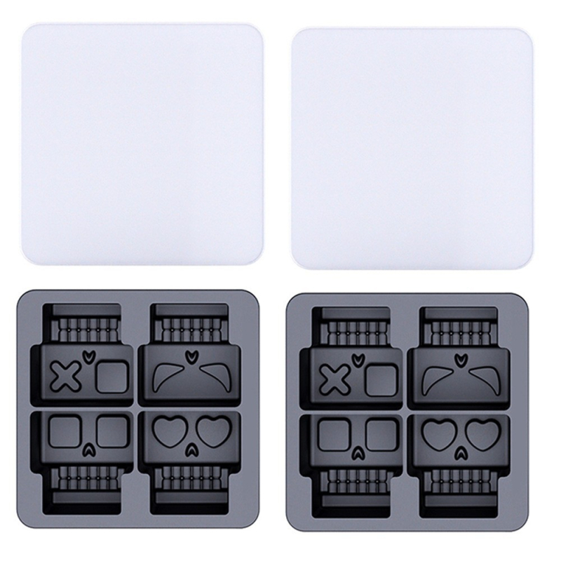 Szilikon jégkészítő forma fedéllel, automata zárás, könnyű demoldás, nyomtatott logó, licencelhető magáncímke