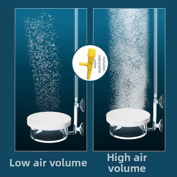 Zivju akvārija gaisa refinētājs — klusā nano gaisa plāksne, skābekļa aerators un atomizētājs (stikls/akrils) – zīmols Pet Sound