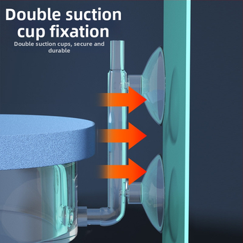 Zivju akvārija gaisa refinētājs — klusā nano gaisa plāksne, skābekļa aerators un atomizētājs (stikls/akrils) – zīmols Pet Sound