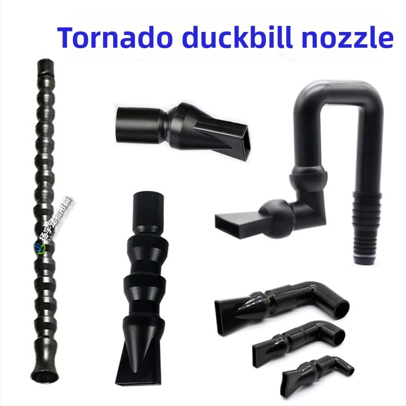 Sada výstupu pre akvárium s predĺžením, Tornado tryska, Duckbill tryska a konektor výstupu