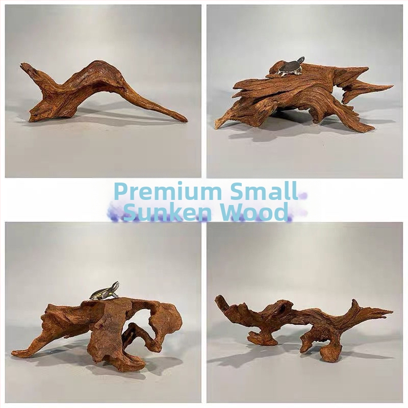 Rāpju dzīvnieku terārijs ar sauļošanās platformu, driftwood un dekoratīvajām zariem