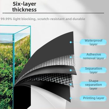 Φόντο ενυδρείου με αυτοκόλλητο - μοντέλο 69850, κατάλληλο για σαλόνι, ματ διακοσμητικό φιλμ γυαλιού