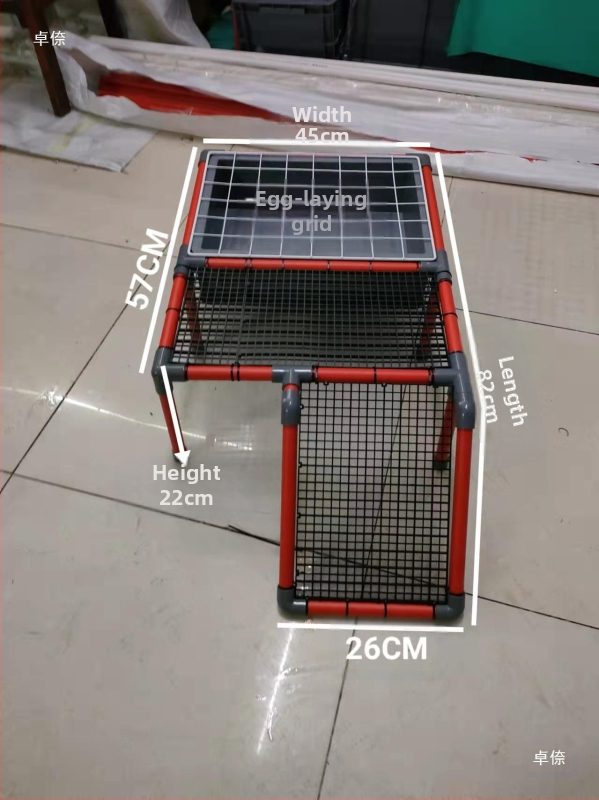 Костенуркова яйцекладна плоча с решетъчна платформа за почивка и арково укритие за размножаване