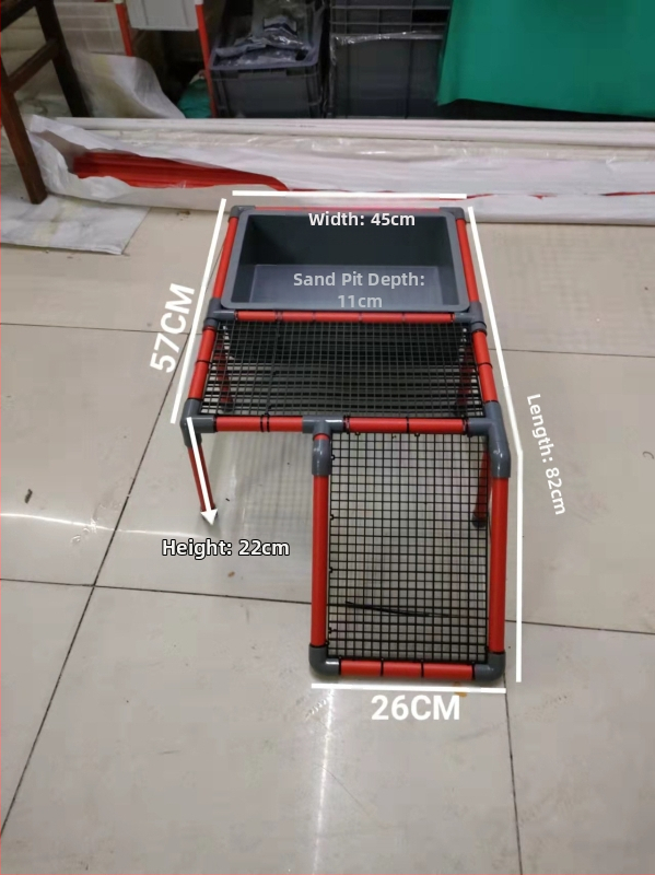 Костенуркова яйцекладна плоча с решетъчна платформа за почивка и арково укритие за размножаване
