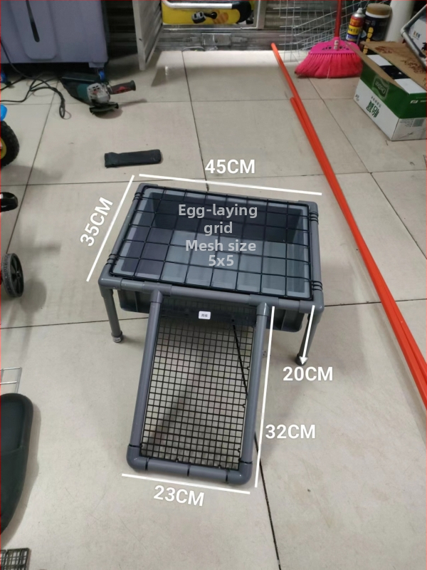 Костенуркова яйцекладна плоча с решетъчна платформа за почивка и арково укритие за размножаване