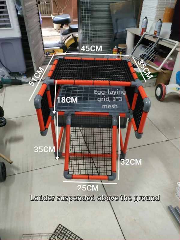 Костенуркова яйцекладна плоча с решетъчна платформа за почивка и арково укритие за размножаване
