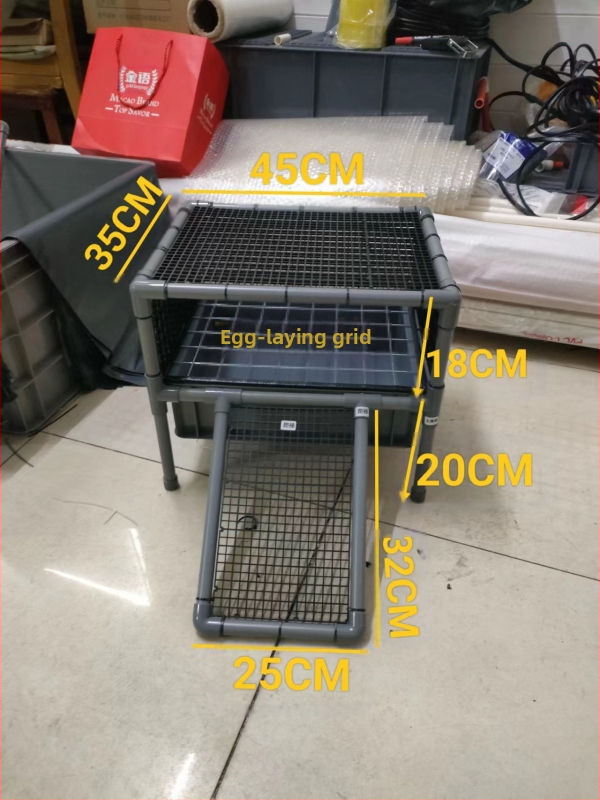 Костенуркова яйцекладна плоча с решетъчна платформа за почивка и арково укритие за размножаване