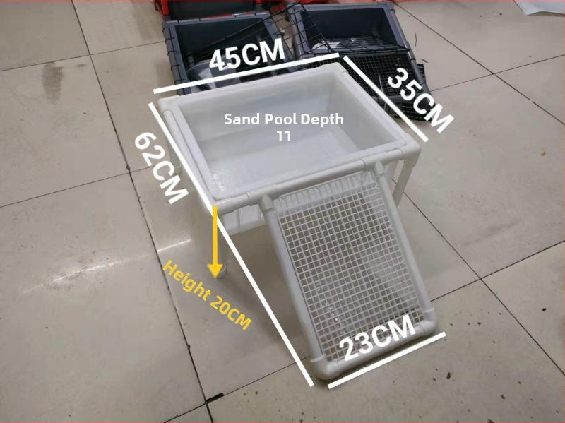 Костенуркова яйцекладна плоча с решетъчна платформа за почивка и арково укритие за размножаване